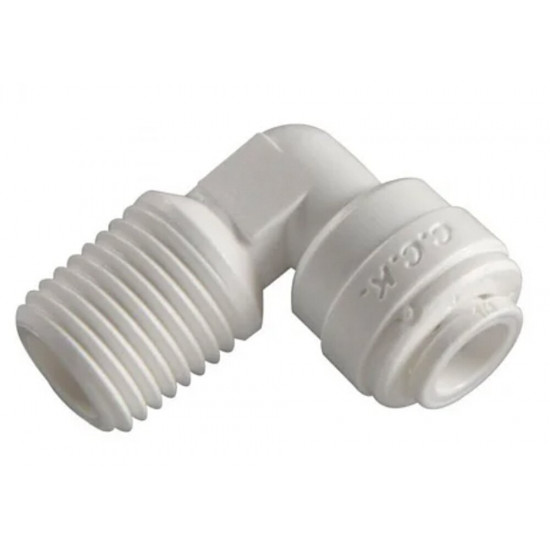 Фитинг пластмассовый угол 1/4"нар. × 6мм