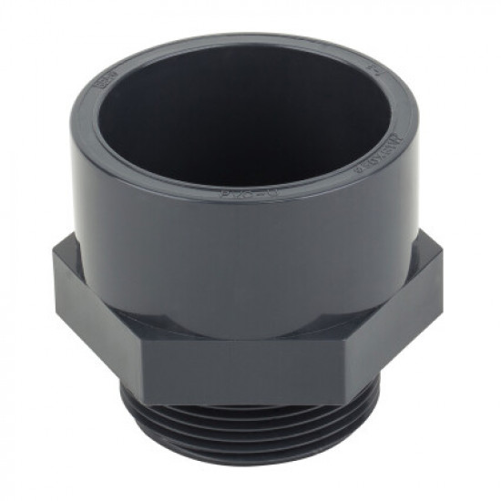 Ниппель PVC 50/63х1.1/2 Н Ниппель PVC 50/63х1.1/2 Н