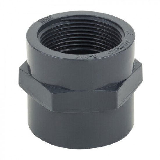 Муфта клеевая резьбовая PVC 20х1/2 В