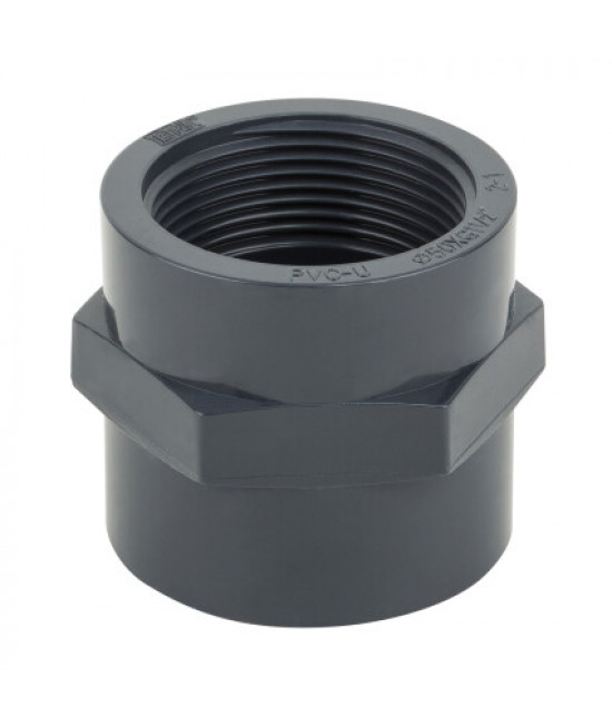 Муфта клеевая резьбовая PVC 50х1.1/2 В