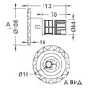 Форсунка Aquaviva гидромассажная с вращением EM0018 Форсунка Aquaviva гидромассажная с вращением EM0018