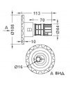 Форсунка Aquaviva гидромассажная с вращением EM0018 Форсунка Aquaviva гидромассажная с вращением EM0018