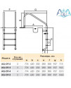 Лестница Aquaviva Overflow-315 (3 ступ.)