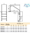 Лестница Aquaviva Overflow-515 (5 ступ.)