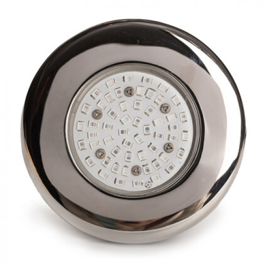 Прожектор светодиодный AquaViva (5Вт) LED203 54LED RGB, стальной