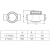 Обратный клапан Aquaviva V40-1 (E) 50 мм Обратный клапан Aquaviva V40-1 (E) 50 мм